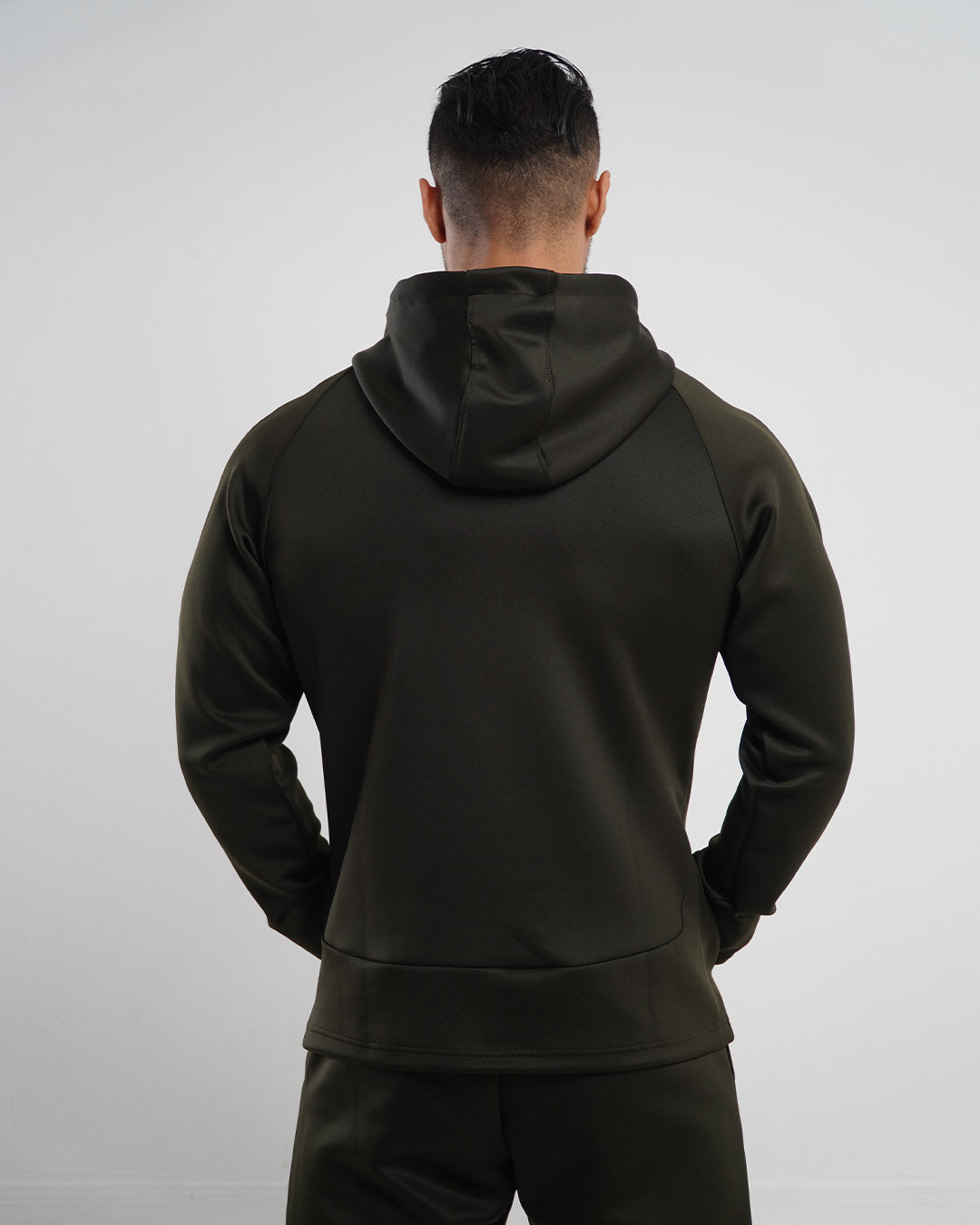 Quarter-Zip HOODIE (OLIVE)