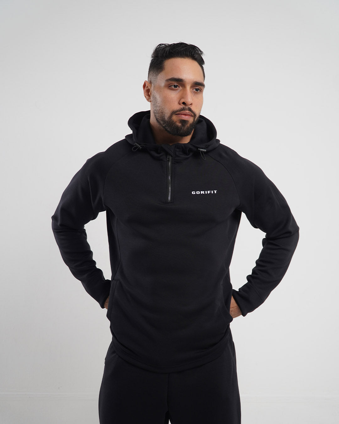 Performance Quarter-Zip Hoodie (Black)