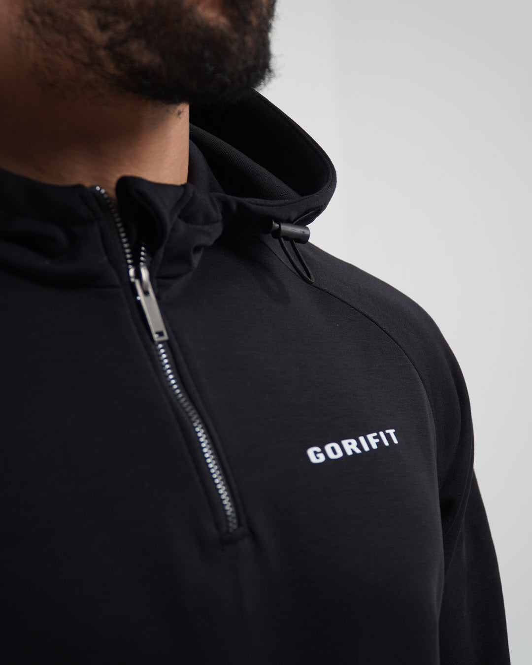 Performance Quarter-Zip Hoodie (Black)