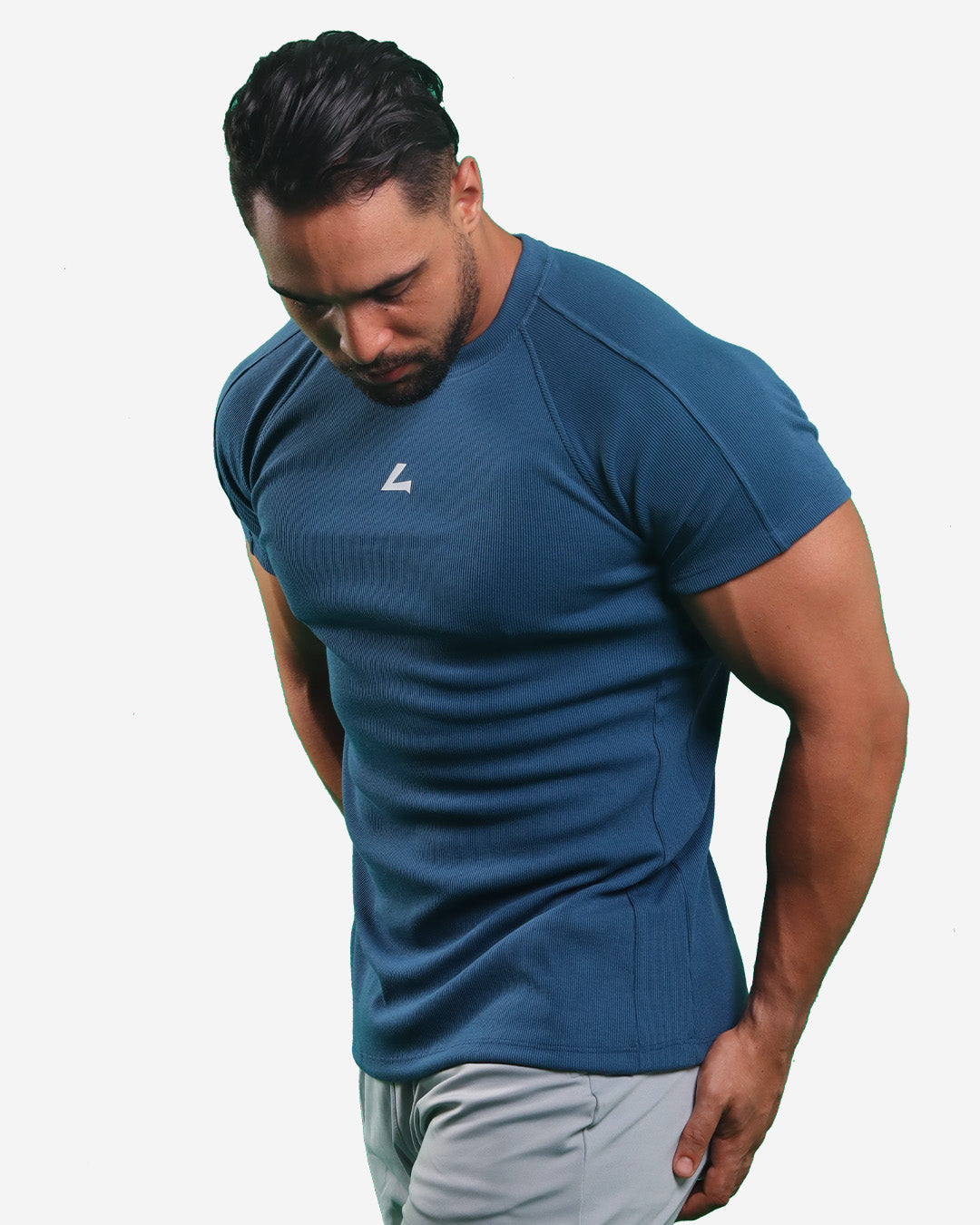 STEEL BLUE RIBTECH T-shirt