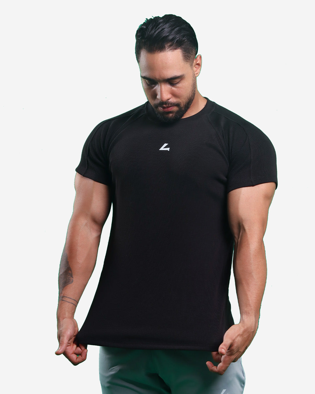 BLACK RIBTECH T-shirt