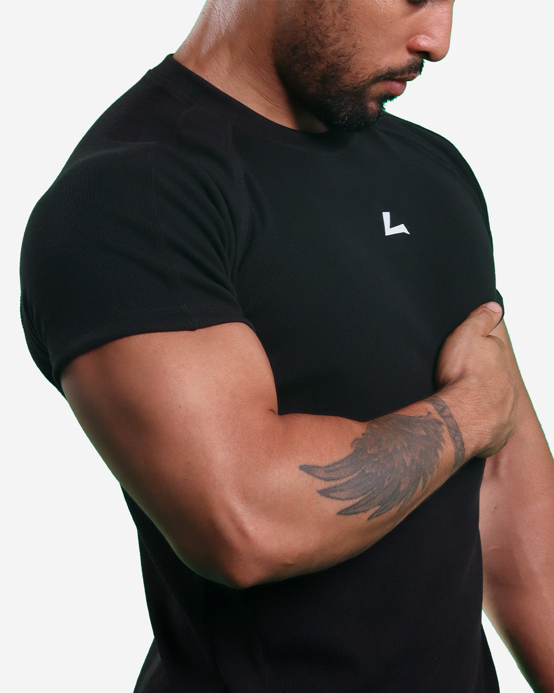 BLACK RIBTECH T-shirt